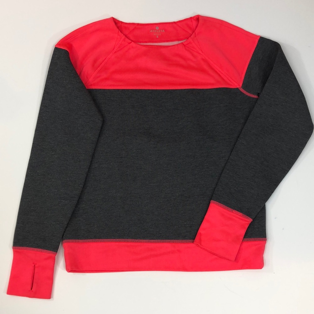 Athleta Fuse Neon Colorblock Sweatshirt